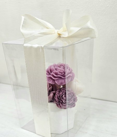 شمعة بوكيه الورد