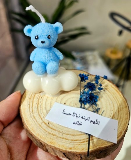 دب تيدي عقاعدة خشب