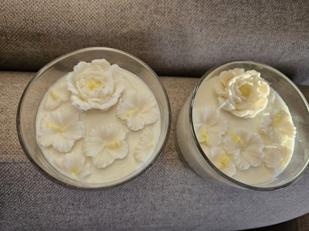 شمعة زجاج حجم كبير