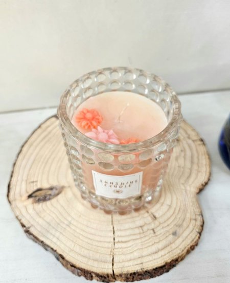 شمعة زجاج مبزر