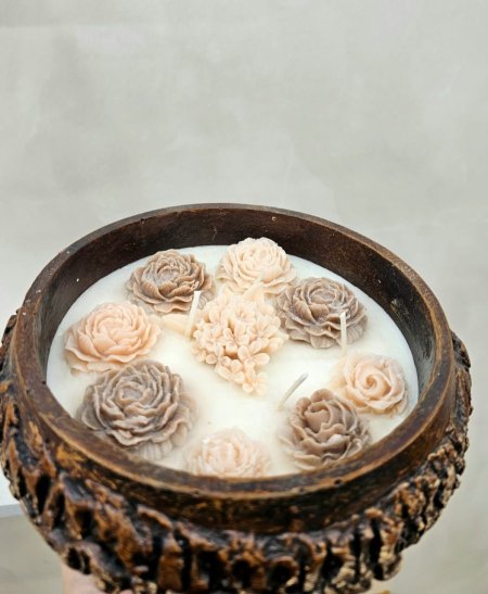 صحن كونكريت مدور منحوت